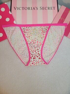 Rare VTG Victoria's Secret Signature Cotton Classic String Bikini Panty Size M